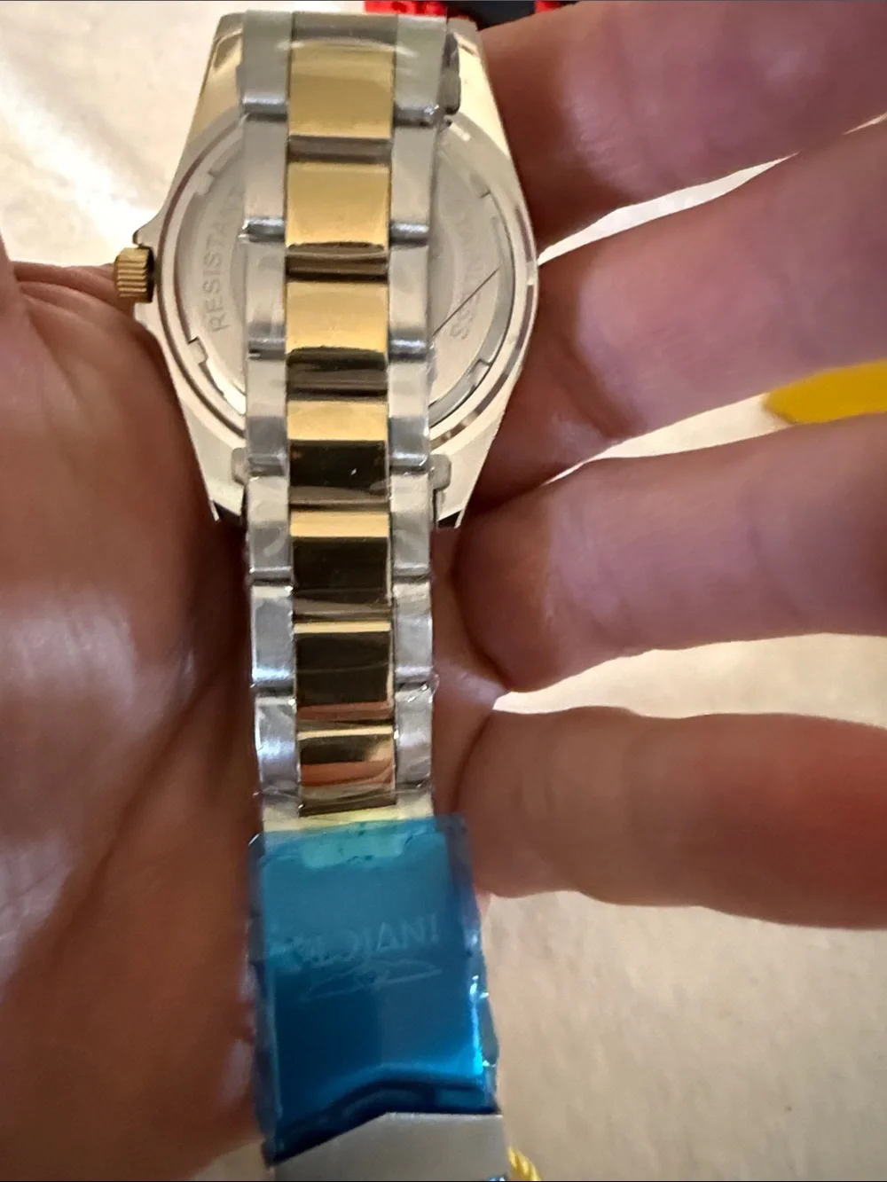 Invicta Two-Tone Gold and Silver Ladies Dive Watch with White Dial